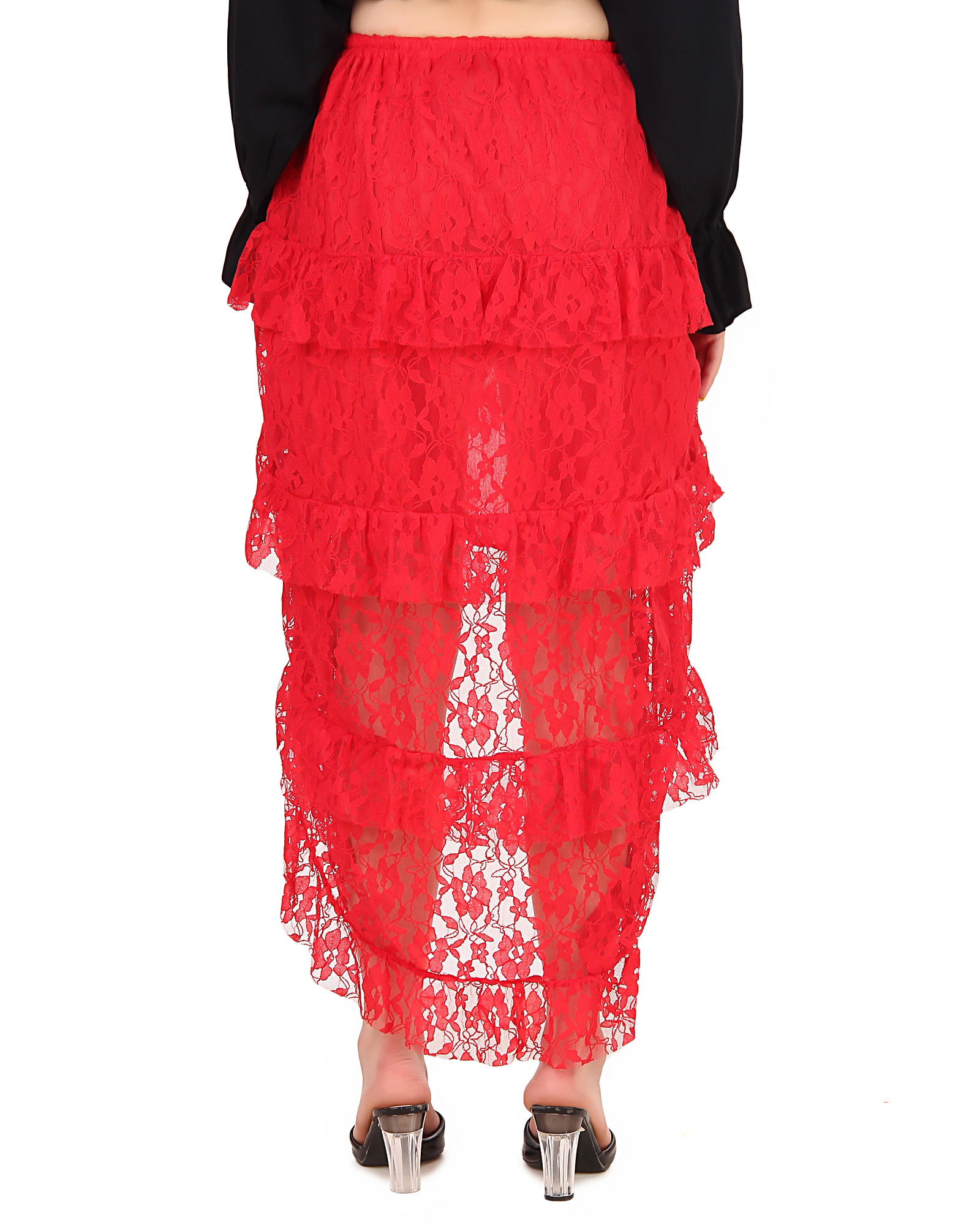 (image for) Steampunk High-Low Net Skirt