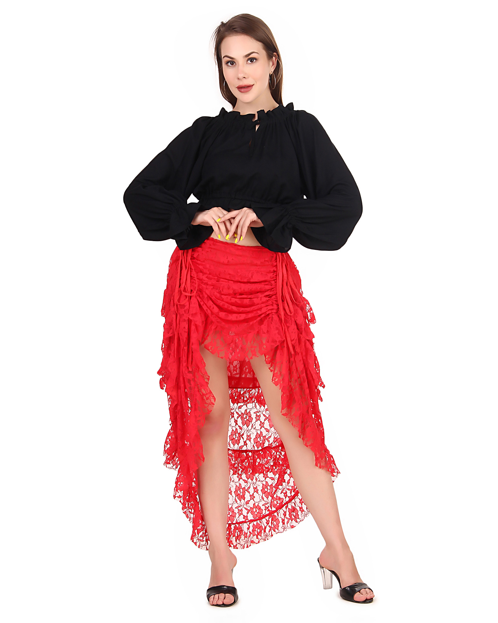 (image for) Steampunk High-Low Net Skirt