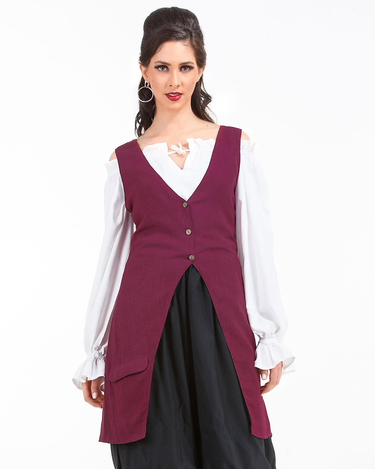 (image for) Elizabeth Pirate Linen Vest