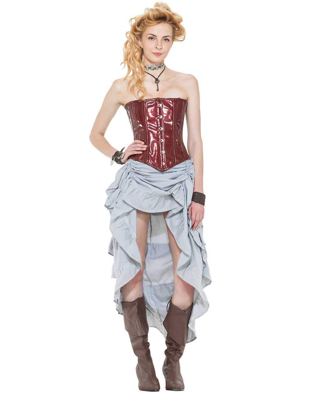 (image for) Steampunk Pinstripe Skirt
