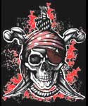 Dropship T1008 Pirate T-shirt (Black) (image for) Dropship T1008 Pirate T-shirt (Black)