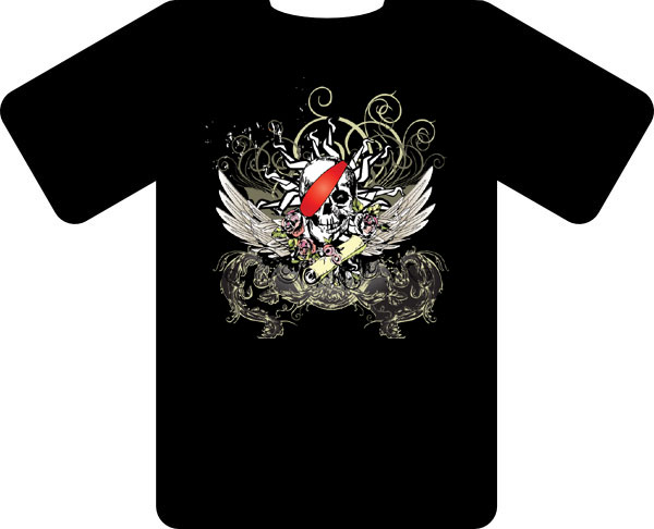 (image for) Dropship T1010 Pirate T-shirt (Black)