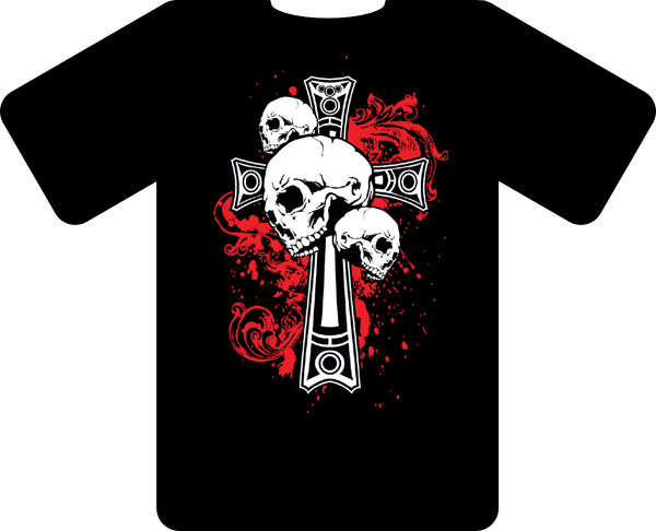 (image for) Dropship T1011 Pirate T-shirt (Black)