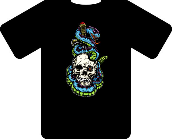 (image for) Dropship T1012 Pirate T-shirt (Black)