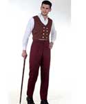 (image for) Canvas Classic Pants-Maroon