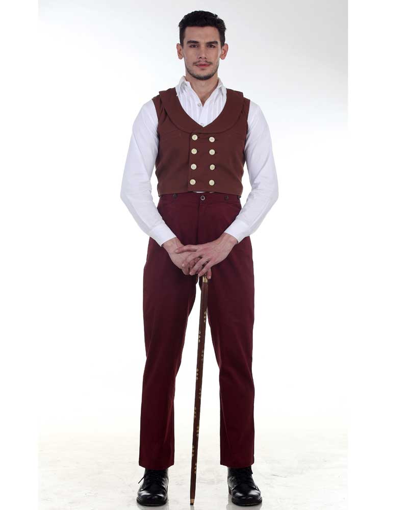 (image for) Canvas Classic Pants-Maroon