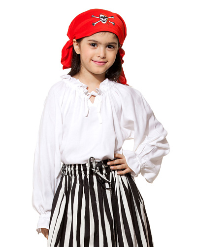 Girls Pirate Blouse - Click Image to Close