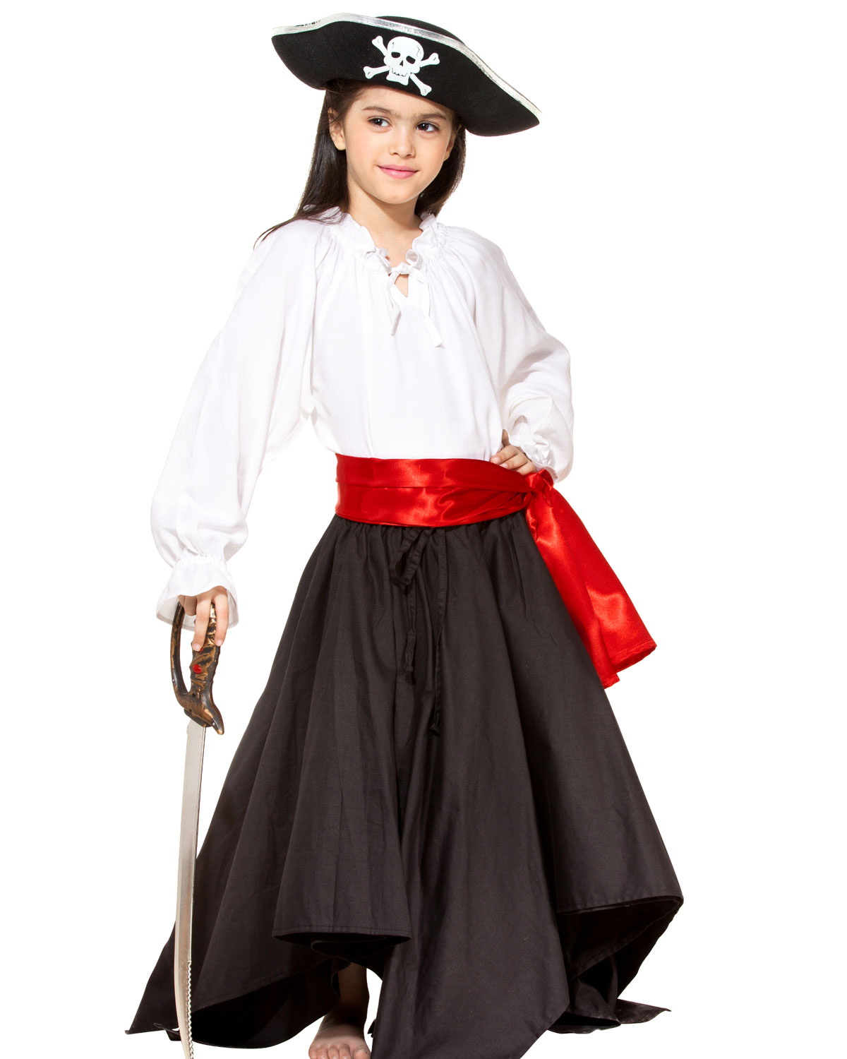 Girls Pirate Skirt - Click Image to Close