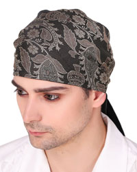 (image for) Pirate Triangle Head Scarf (Brocade Fabric)