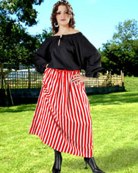 (image for) Striped Wench Skirt