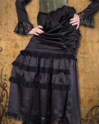 (image for) Satin Pegged Skirt