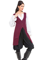 (image for) Elizabeth Pirate Linen Vest