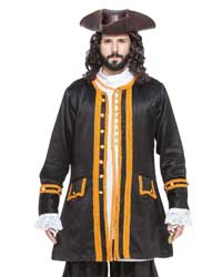 (image for) Admiral Norrington Coat - Black