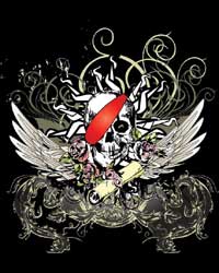 (image for) Dropship T1010 Pirate T-shirt (Black)