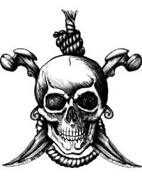 (image for) Dropship T1016 Pirate T-shirt (White)