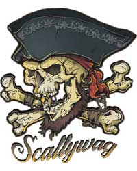 (image for) Dropship T1017 Pirate T-shirt (White)