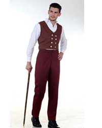 (image for) Canvas Classic Pants-Maroon